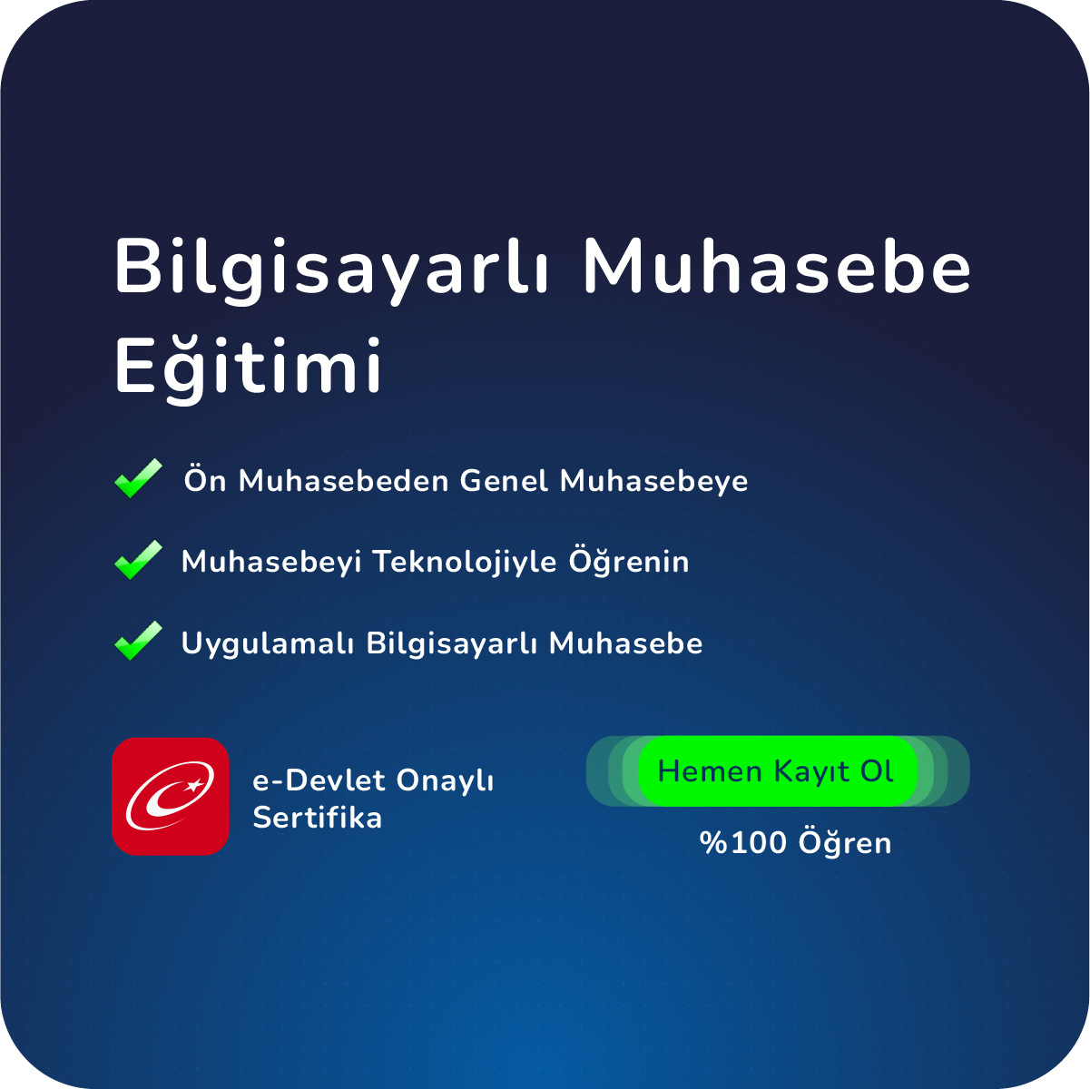 Bilgisayarlı Muhasebe Eğitimi 10 saat