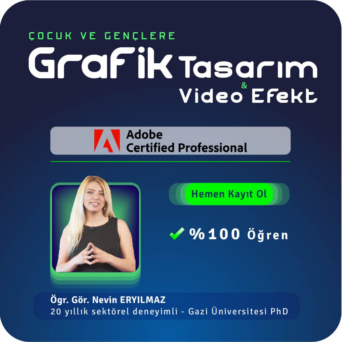 Çocuklar İçin Grafik Tasarım Ve Video Efekt Canlı (Online) Eğitimi