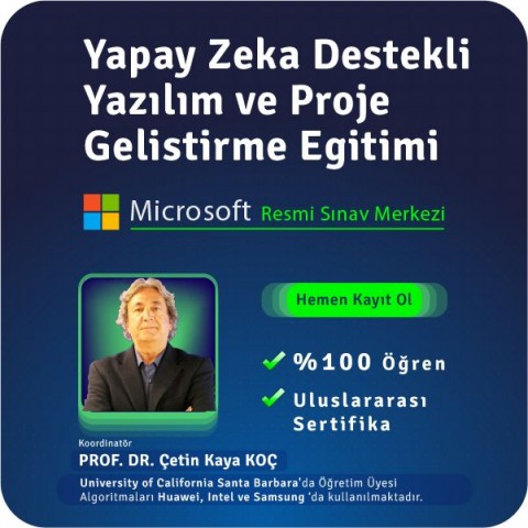 3 Aylık Yapay Zeka Destekli Yazılım ve Proje Geliştirme Eğitimi (Yüz Yüze)