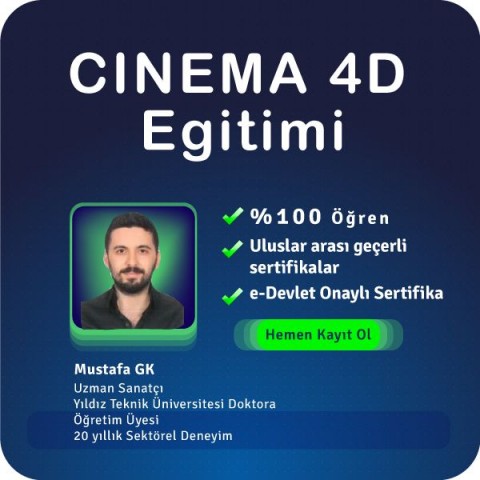 Cinema 4D Eğitimi-Canlı Özel Eğitim