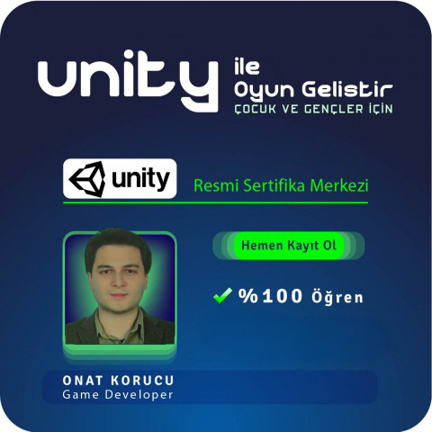 Çocuklar İçin Unity ile Oyun Geliştirme Canlı (Online) Eğitimi
