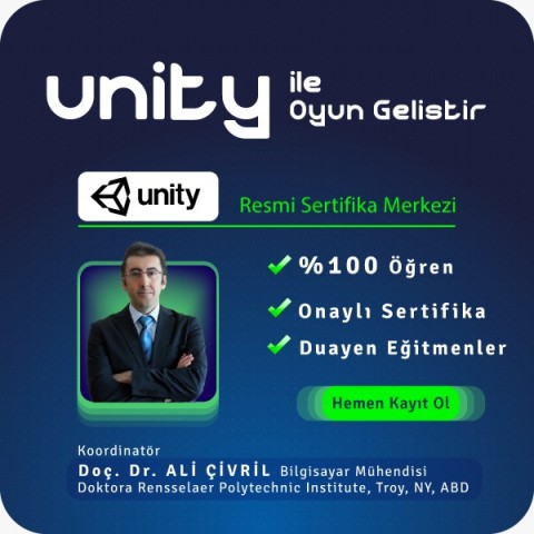 Unity ile Oyun Geliştirme Yüz Yüze Eğitimi (Staj Garantili)