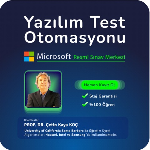 Yazılım Test Otomasyonu Eğitimi Canlı (Online) Eğitimi Staj Garantili