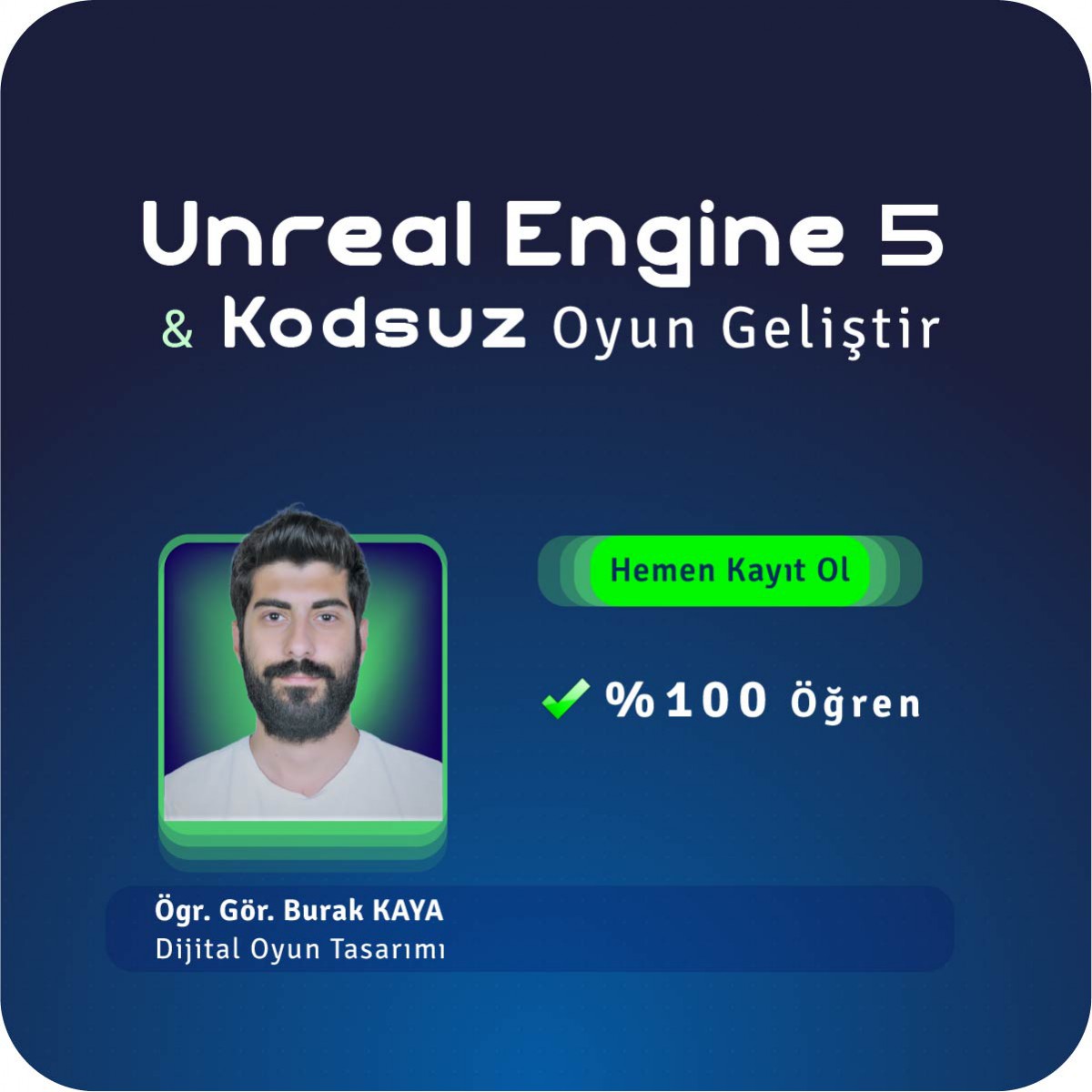 Unreal Engine ile Oyun Geliştirme: 150 Saatlik Kapsamlı Blueprint Müfredatı (Yüz Yüze Eğitim)