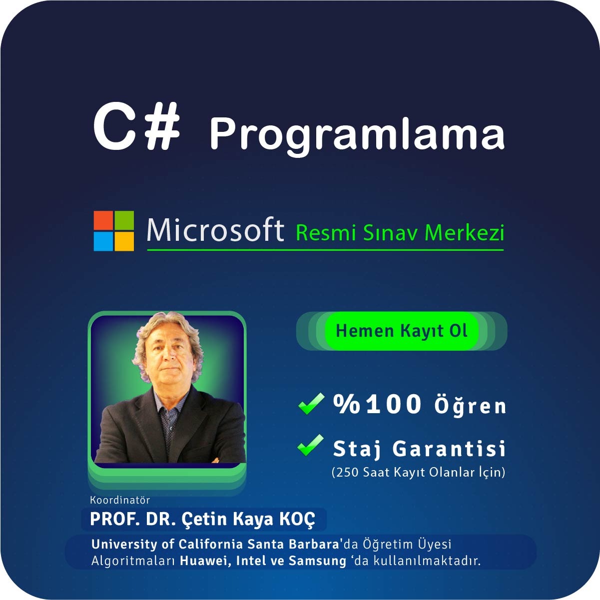 C# ile Temel Programlama Eğitimi Online Özel Ders