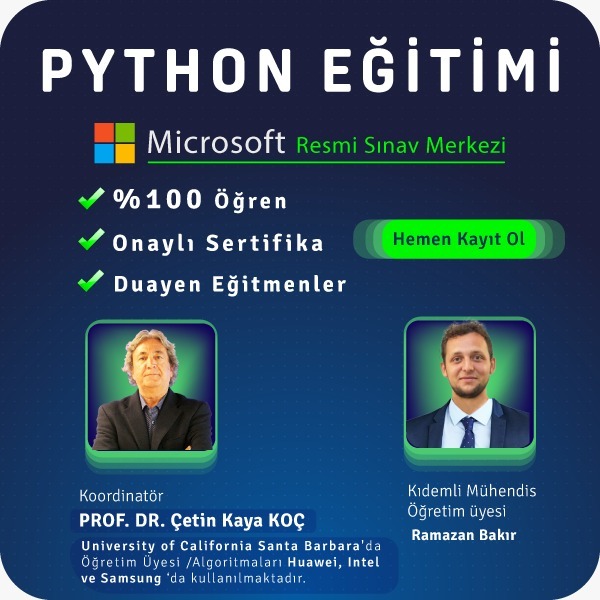 Python Özel Online Ders Eğitimi - 20 SAAT