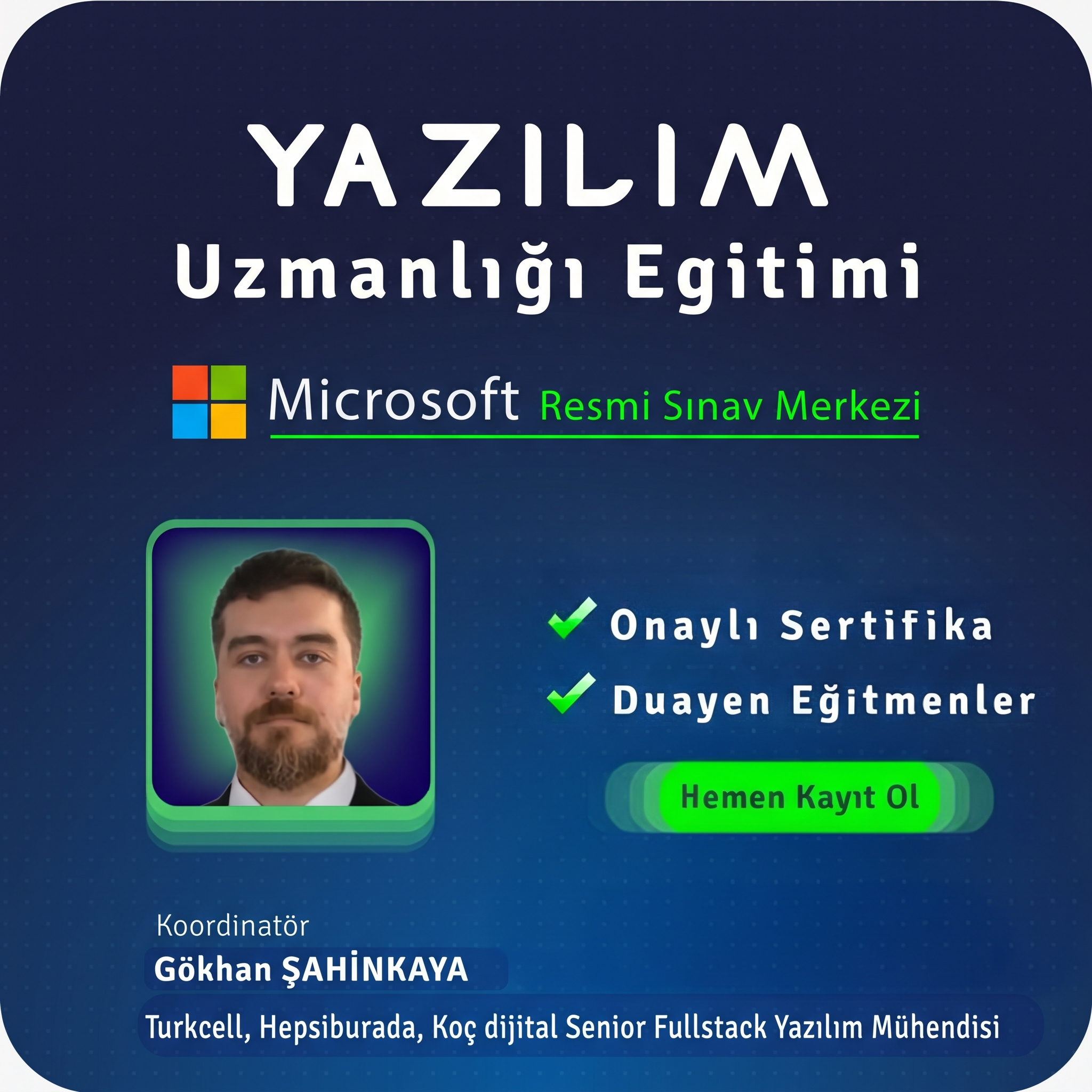 Yazılım Eğitimi Özel Ders Yüz Yüze Eğitimi 30 SAAT