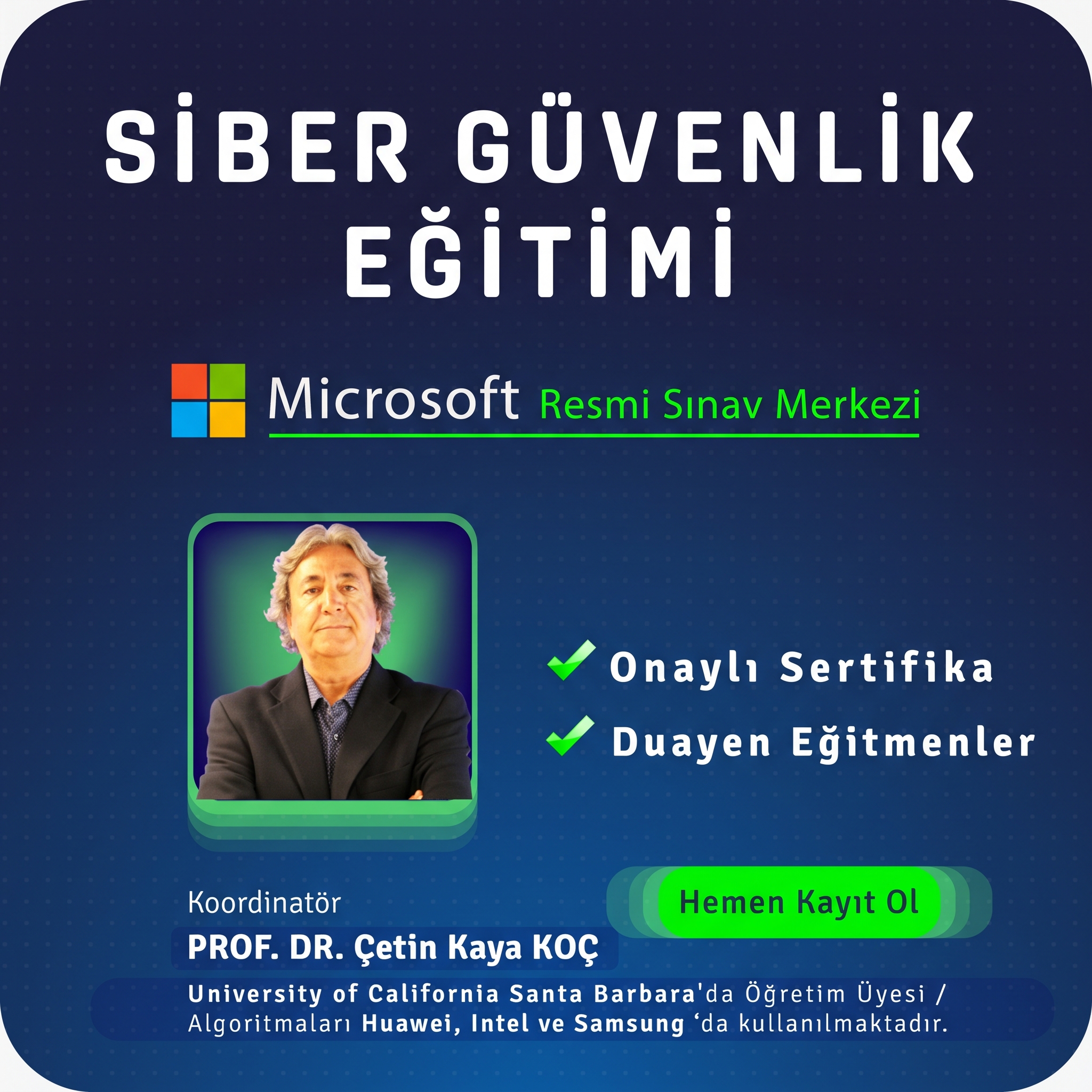 Siber Güvenlik Uzmanlığı ve Etichal Hacking Canlı (Online) Eğitimi Özel Ders 60 SAAT