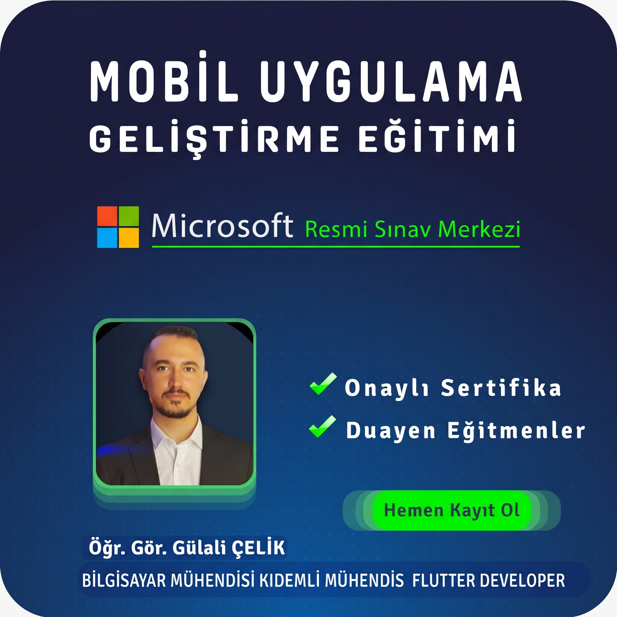 Flutter İle Mobil Uygulama Geliştirme Yüz Yüze Özel Ders 40 SAAT