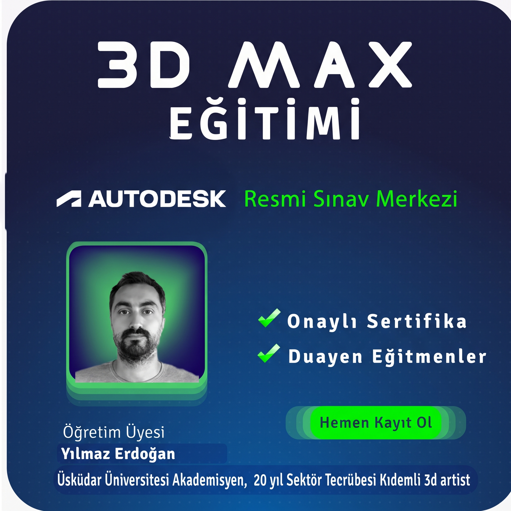 3Ds Max Eğitimi 30 Saat Özel Ders