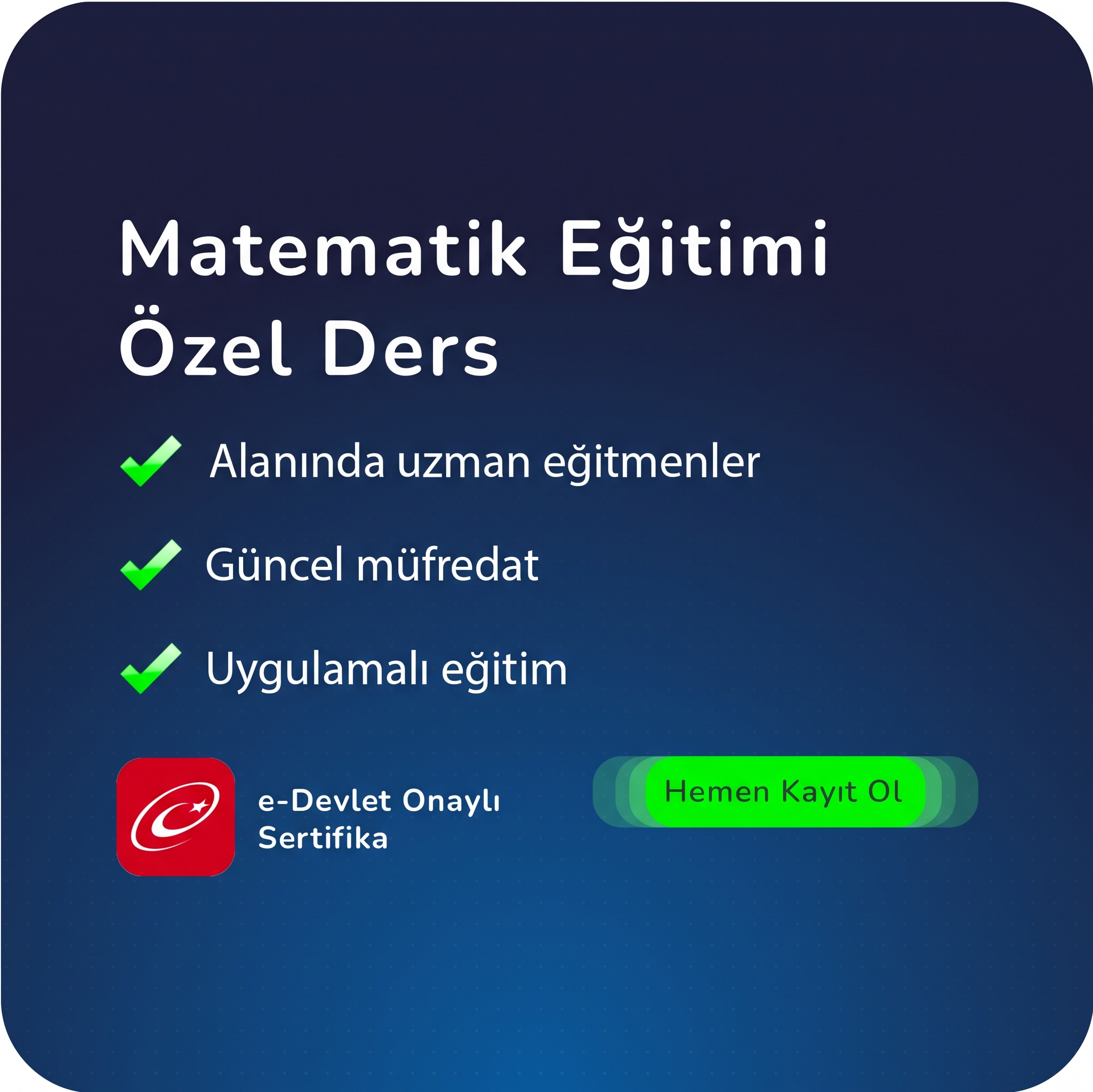 Matematik Eğitimi Özel Ders